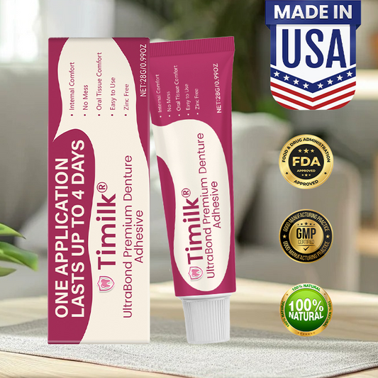 Last Day Of Discount🔥 UltraBond Premium Denture Adhesive 🦷