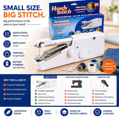 Portable Mini Sewing Machine – Compact Electric Stitching Machine for Home & Travel