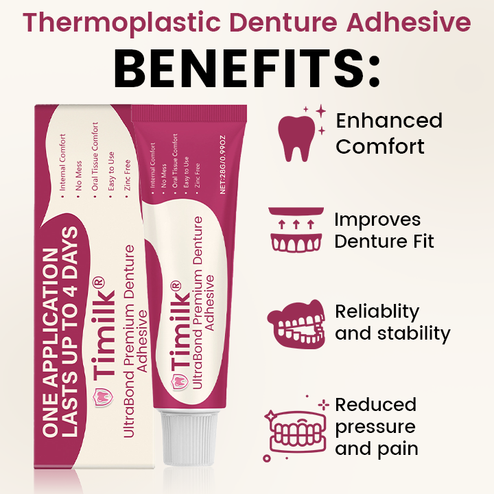 Last Day Of Discount🔥 UltraBond Premium Denture Adhesive 🦷