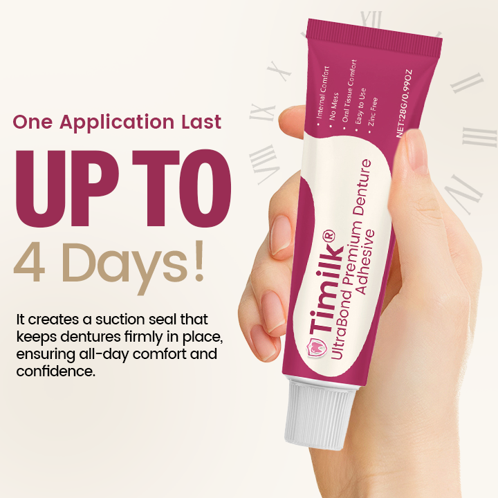 Last Day Of Discount🔥 UltraBond Premium Denture Adhesive 🦷