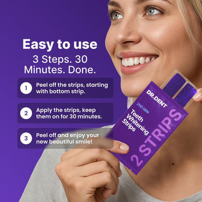 Dr. Dent Purple Teeth Whitening Strips