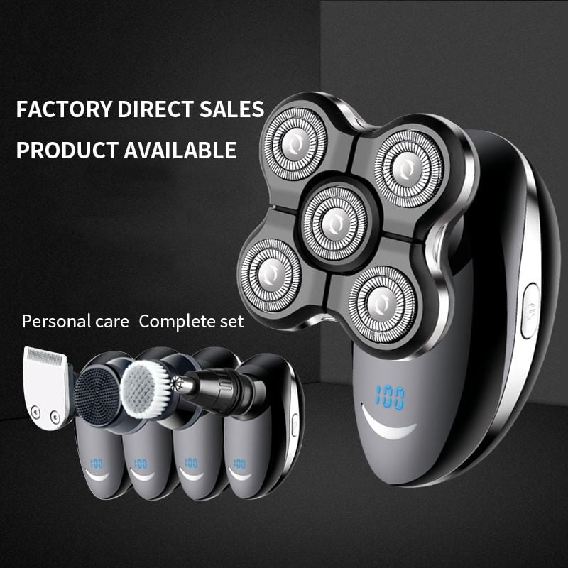 Waterproof Electric Head Shaver