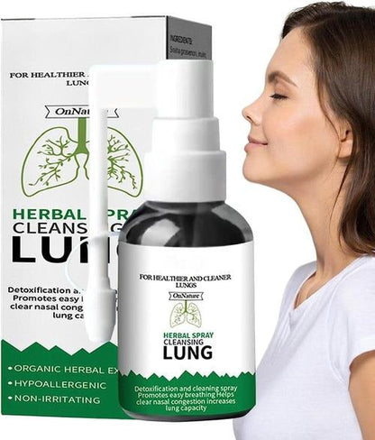 BREATHE-RIGHT ORGANIC HERBAL ORAL LUNG SPRAY: POWERFUL LUNG SUPPORT CLEANSE & REPAIR.